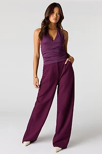 Pantalon habillé à jambe large