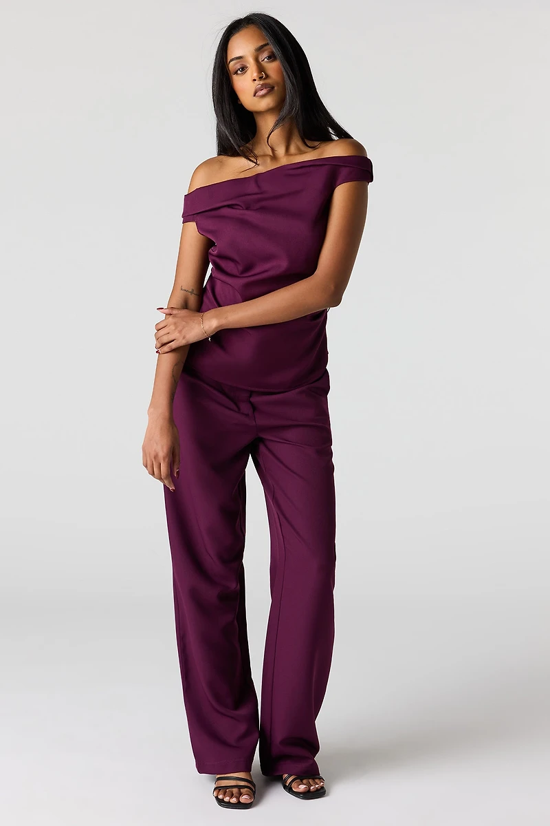 Pantalon habillé à jambe droite