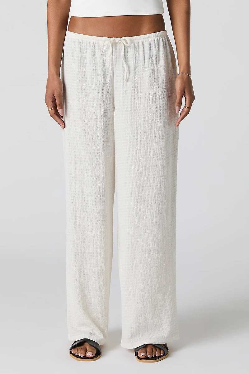 Textured Drawstring Pant