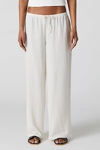 Textured Drawstring Pant