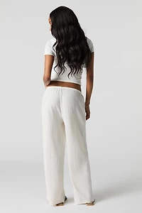 Textured Drawstring Pant