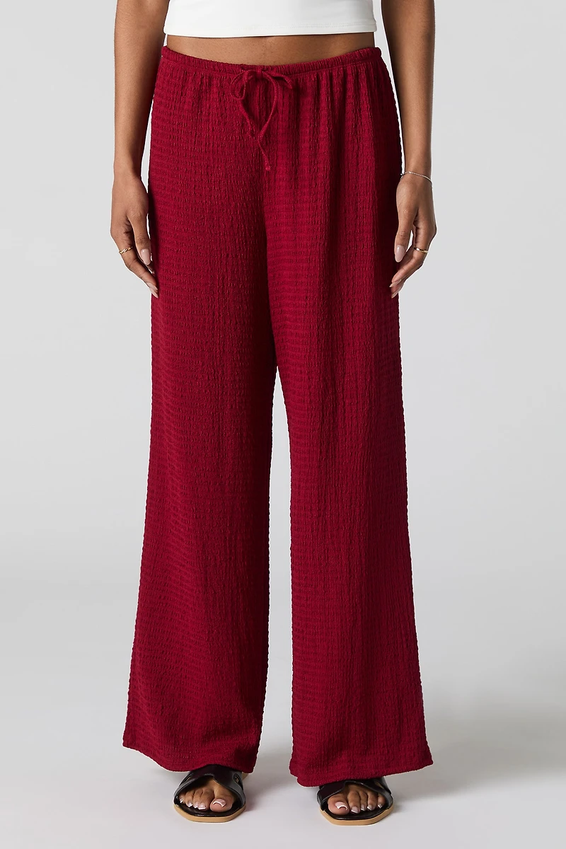Textured Drawstring Pant