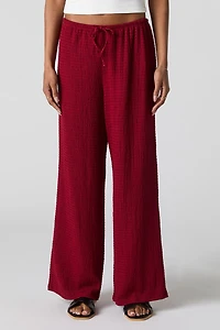 Textured Drawstring Pant