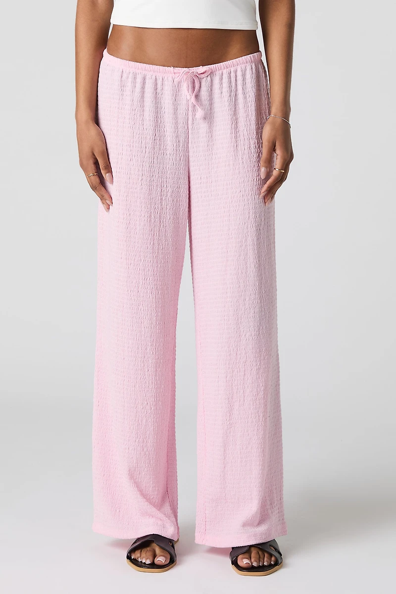 Textured Drawstring Pant