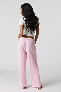 Textured Drawstring Pant