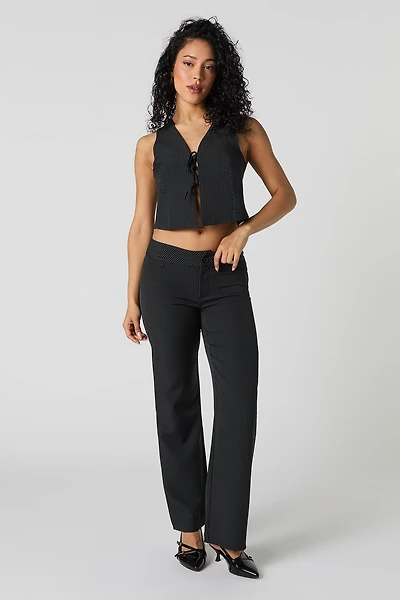 Pinstriped Dress Pant