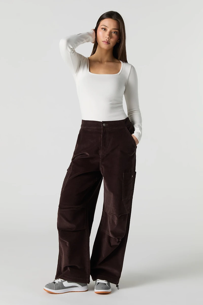 Corduroy Baggy Cargo Pant