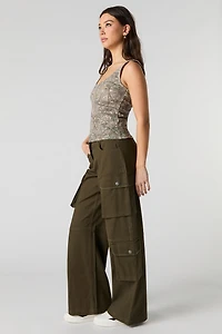 Multi Pocket Straight Leg Cargo Pant