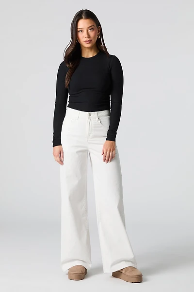 Pantalon à jambe large