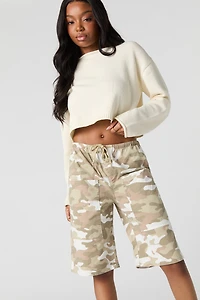 Drawstring Bermuda Cargo Short