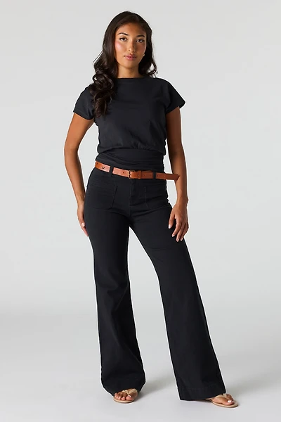 Belted Flare Pant