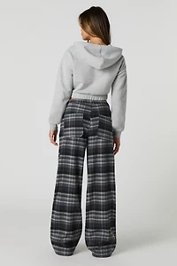 Pantalon à carreaux et jambe large