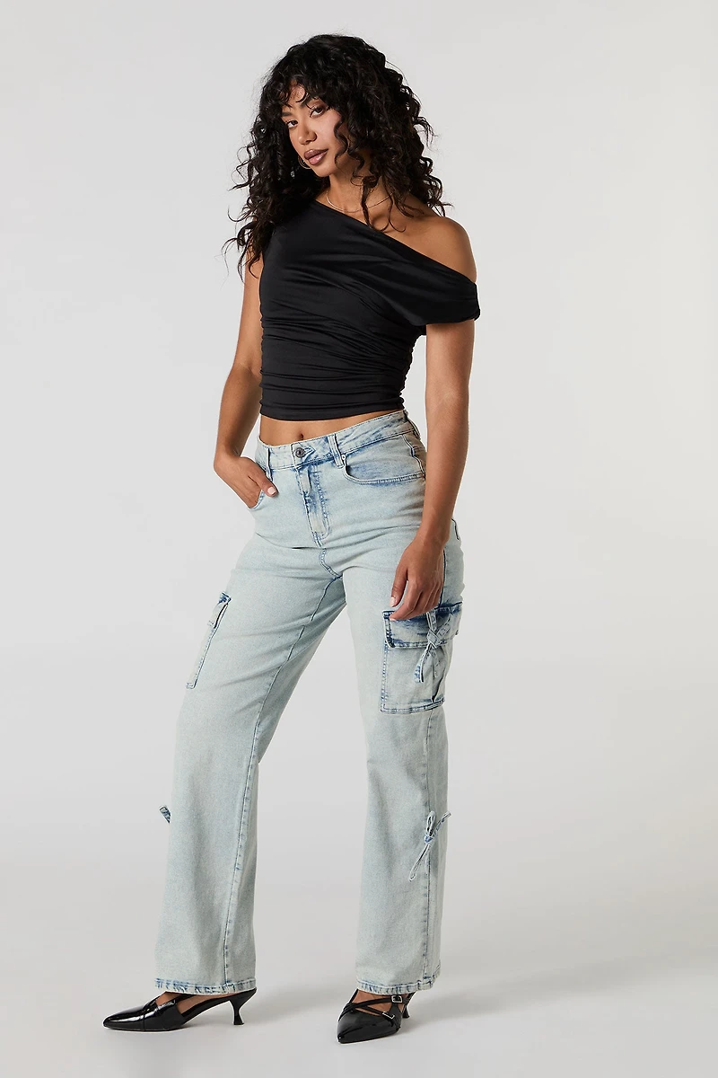 Mid Rise Cargo Jean