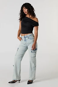 Mid Rise Cargo Jean