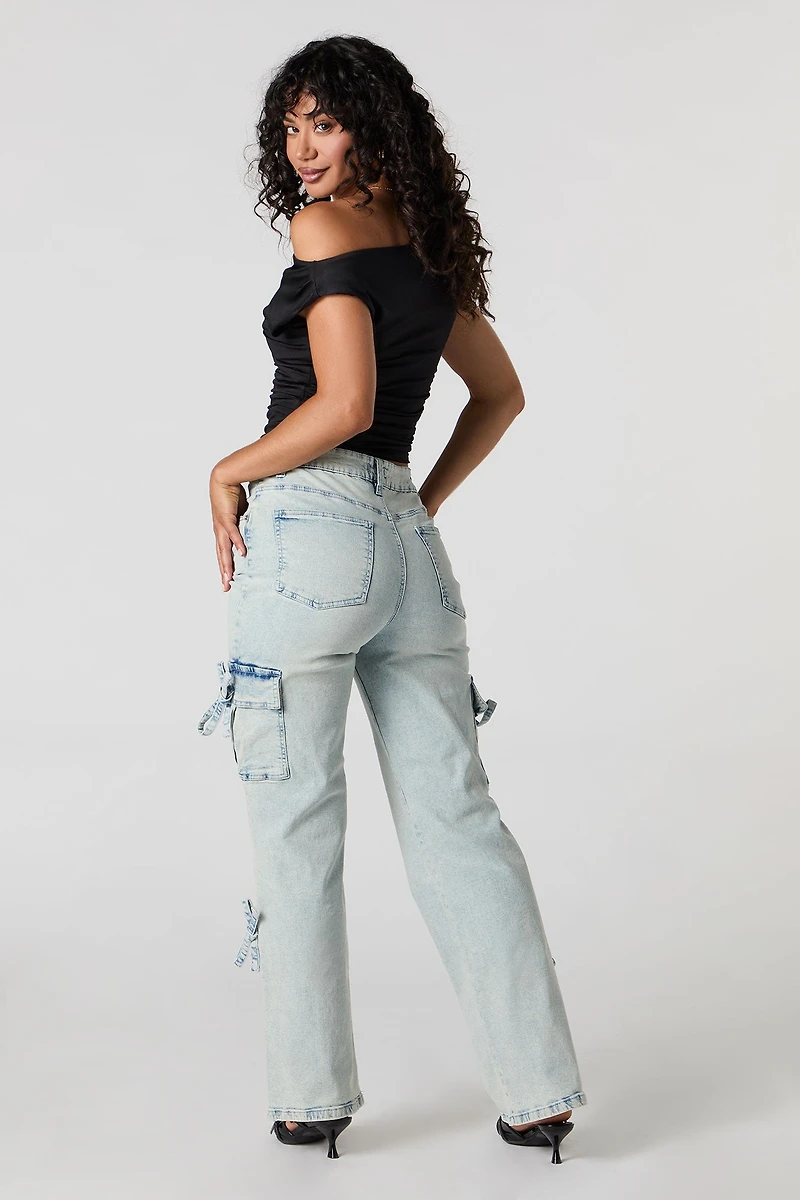 Mid Rise Cargo Jean