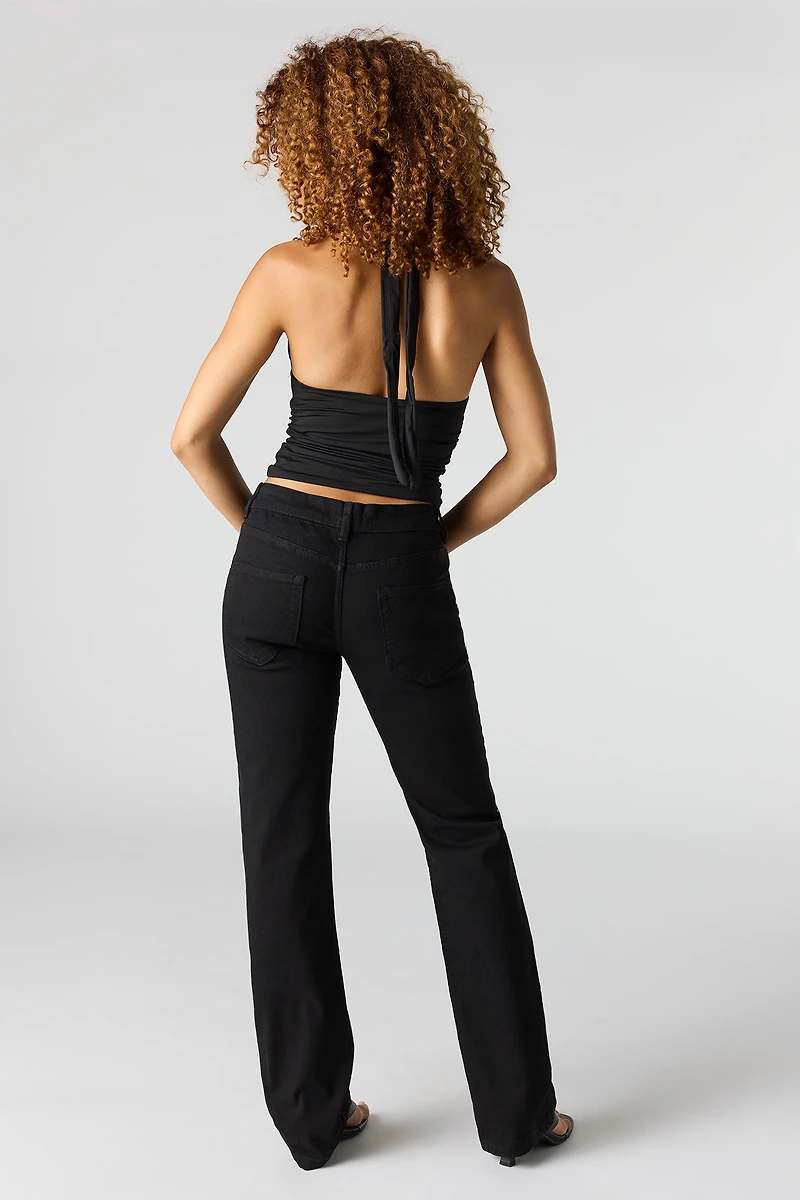 Jean clouté à taille basse
