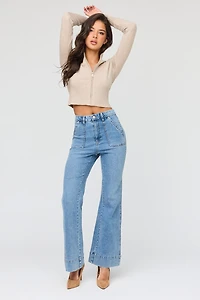 Mid Rise Flare Jean