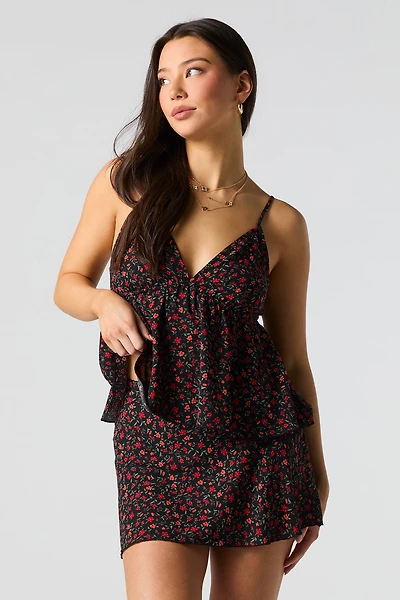 Printed Mini Skort