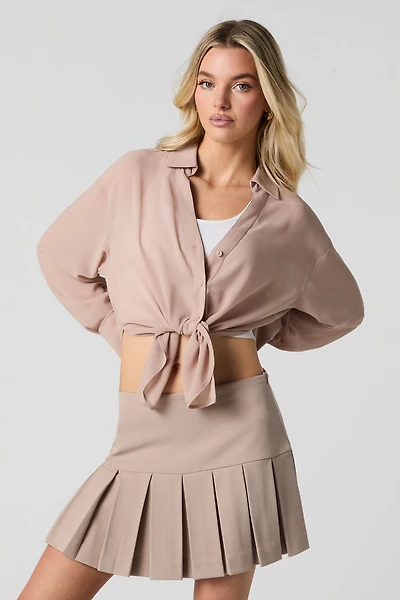 Pleated Mini Skort