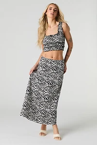 Satin Maxi Skirt
