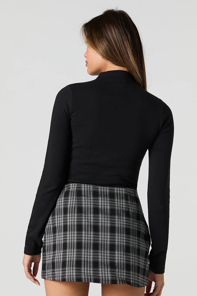 Plaid Mini Skort