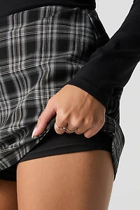 Plaid Mini Skort