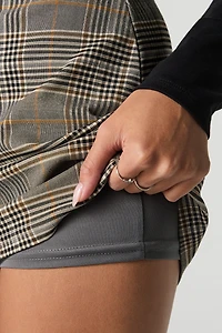 Plaid Mini Skort