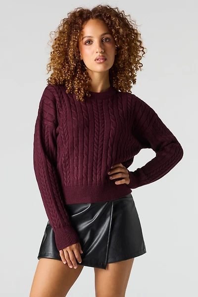 Faux Leather Wrap Skort