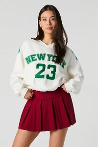 Minijupe-short plissée