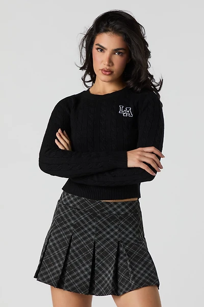 Plaid Pleated Mini Skort