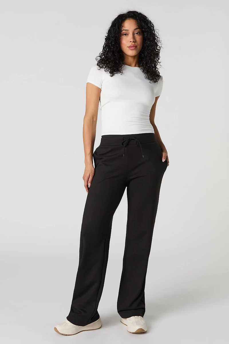 Soft Drawstring Wide Leg Pant