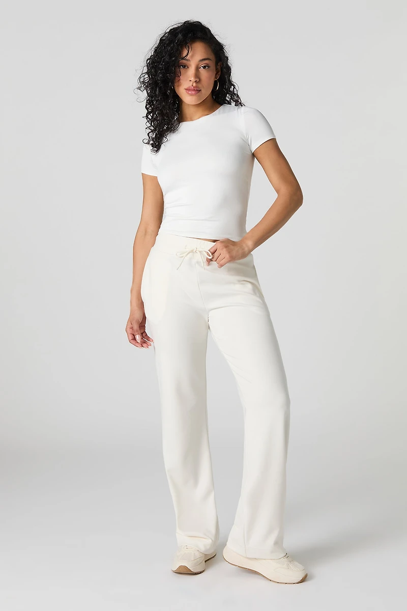 Soft Drawstring Wide Leg Pant