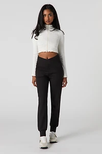 Jogger doux avec bande pliée