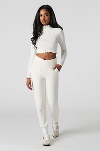 Soft Foldover Waist Jogger