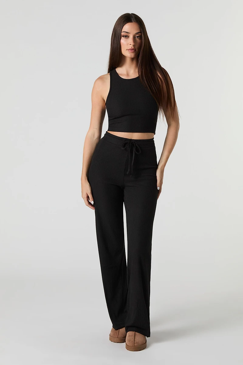 Ribbed Drawstring Pant