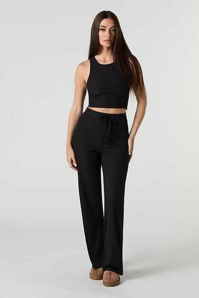 Ribbed Drawstring Pant