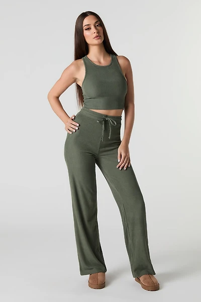 Ribbed Drawstring Pant