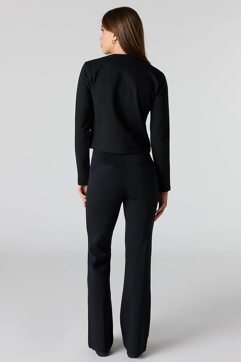 Pintuck Flare Dress Pant