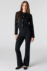 Pintuck Flare Dress Pant