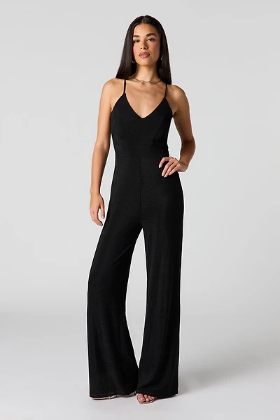 Sparkle Wide Leg Jumpsuit