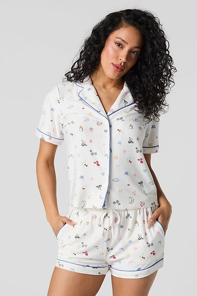 Short pyjama imprimé