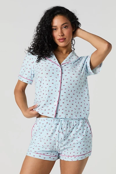 Short pyjama imprimé