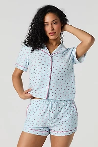 Short pyjama imprimé