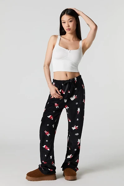 Plush Wide Leg Pajama Pant