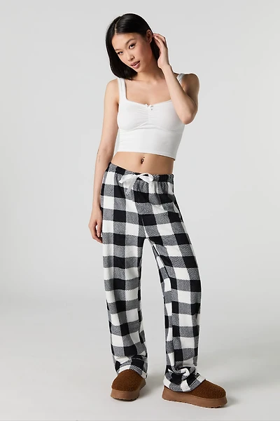 Plush Wide Leg Pajama Pant