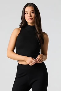 Knit Turtleneck Tank
