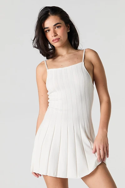 Minirobe plissée en tricot