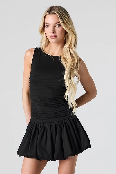 Minirobe à ourlet tulipe ruchée