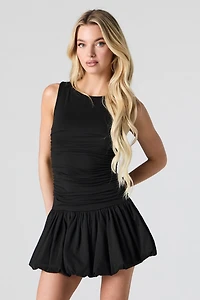 Minirobe à ourlet tulipe ruchée