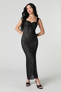 Lace Sweetheart Maxi Dress